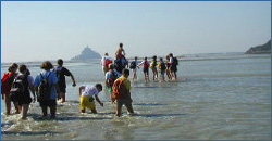 Traversée des Grèves Baie du Mt St Michel